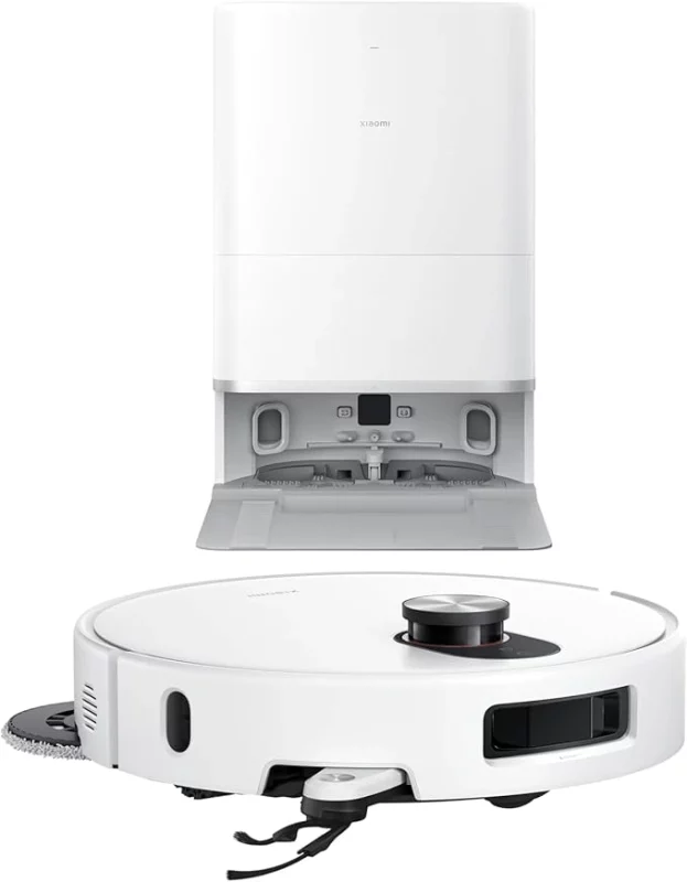 ایستگاه همهکاره Xiaomi Robot Vacuum 5 فراتر از یک پایه شارژ ساده عمل میکند.